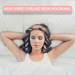 Satin Heatless Hair Curler Headband Hair Wrap Curling Ribbon Scrunchies