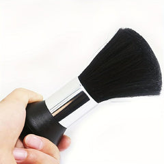 Soft Barber Brush Neck Duster with Handle Grip for Hair Cutting Styling