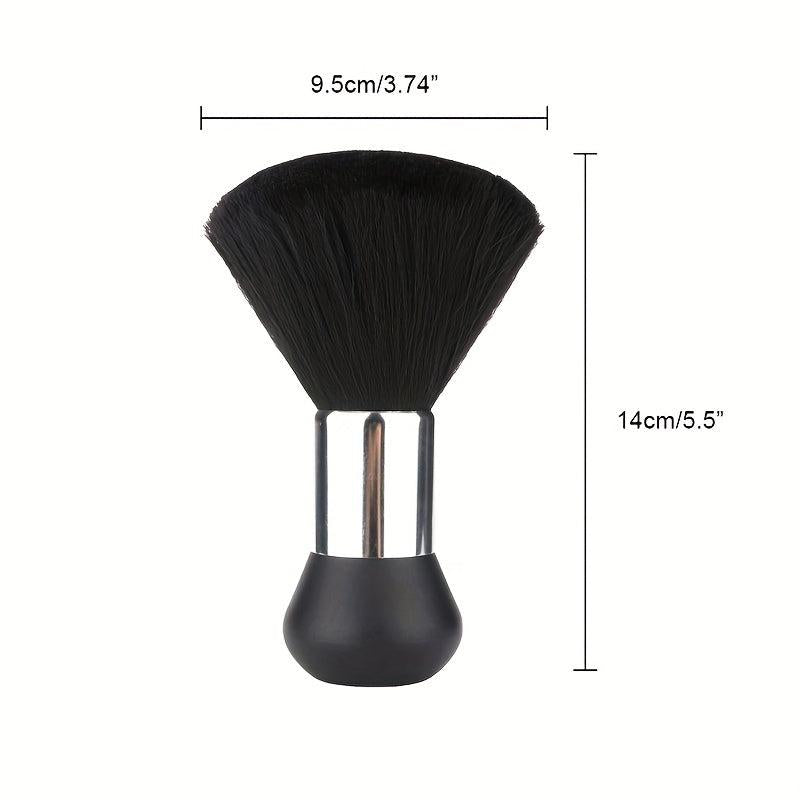 Soft Barber Brush Neck Duster with Handle Grip for Hair Cutting Styling