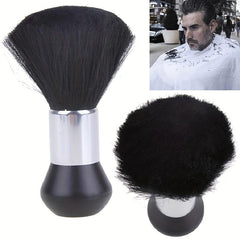 Soft Barber Brush Neck Duster with Handle Grip for Hair Cutting Styling
