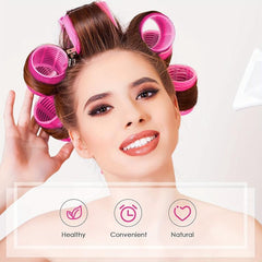 30pcs Self Grip Rollers & 18pcs Heatless Hair Rollers