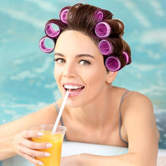 30pcs Self Grip Rollers & 18pcs Heatless Hair Rollers