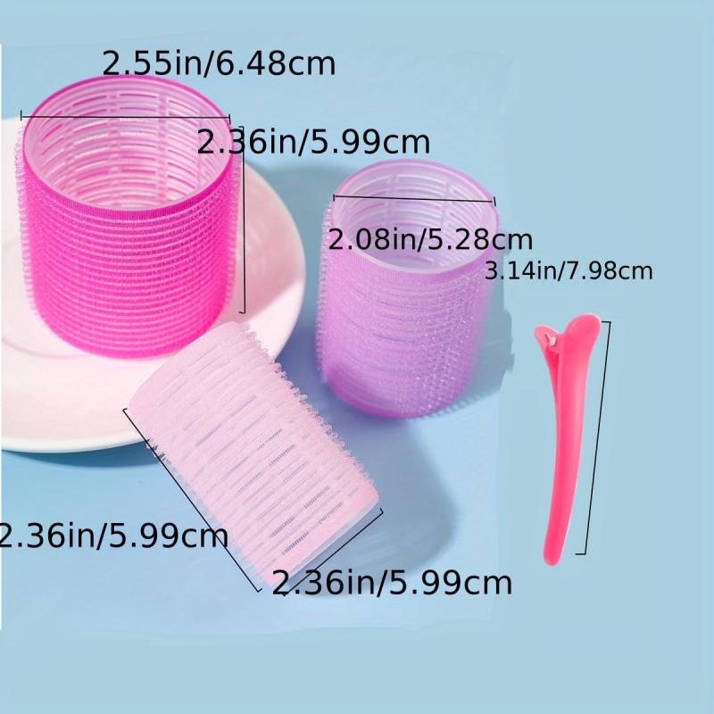 30pcs Self Grip Rollers & 18pcs Heatless Hair Rollers