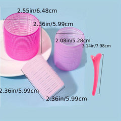 30pcs Self Grip Rollers & 18pcs Heatless Hair Rollers