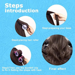 30pcs Self Grip Rollers & 18pcs Heatless Hair Rollers