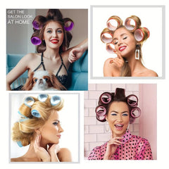30pcs Self Grip Rollers & 18pcs Heatless Hair Rollers