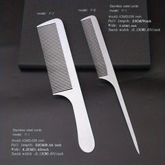 Stainless Steel Hair Styling Comb Ultra Thin Metal Hair Cutting Comb