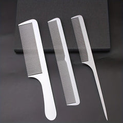 Stainless Steel Hair Styling Comb Ultra Thin Metal Hair Cutting Comb