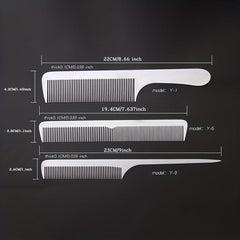 Stainless Steel Hair Styling Comb Ultra Thin Metal Hair Cutting Comb