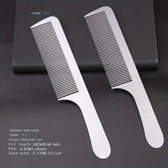 Stainless Steel Hair Styling Comb Ultra Thin Metal Hair Cutting Comb