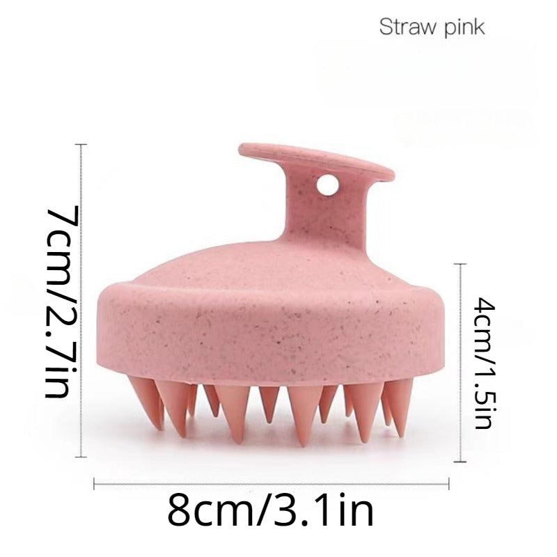 Silicone Shampoo Brush Head Scalp Massage Comb Hair Washing Comb