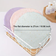 2pcs Waterproof Shower Cap Reusable Women's Shower Cap Elastic Pink Dots Stars
