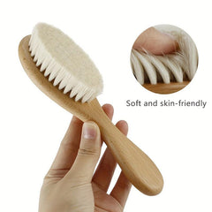3pcs Natural Wooden Hair Brush Head Massage Comb