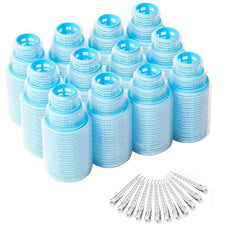48pcs Self Grip Hair Rollers Set With Clips 3 Sizes Heatless Curlers For Hair