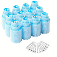 48pcs Self Grip Hair Rollers Set With Clips 3 Sizes Heatless Curlers For Hair