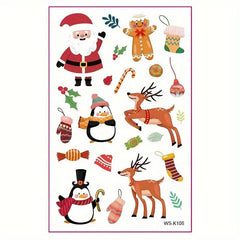 Christmas Tattoo Stickers Waterproof Party Temporary Tattoo Stickers