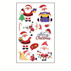Christmas Tattoo Stickers Waterproof Party Temporary Tattoo Stickers