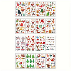 Christmas Tattoo Stickers Waterproof Party Temporary Tattoo Stickers