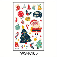 Christmas Tattoo Stickers Waterproof Party Temporary Tattoo Stickers