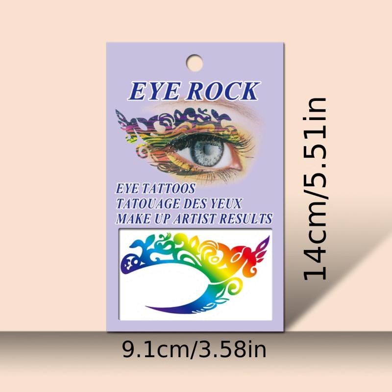 1 Pair Eye Makeup Tattoo Stickers - Easy to Use & Waterproof