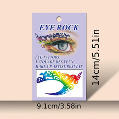 1 Pair Eye Makeup Tattoo Stickers - Easy to Use & Waterproof