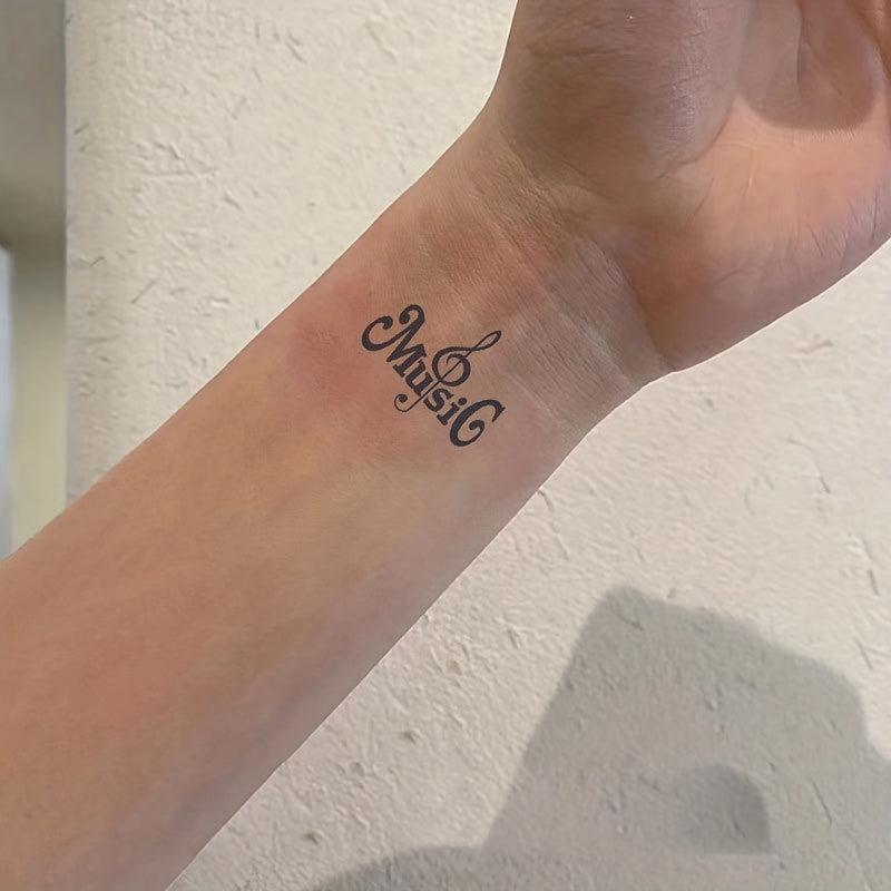 Musical Notes Temporary Tattoos 15 Sheets
