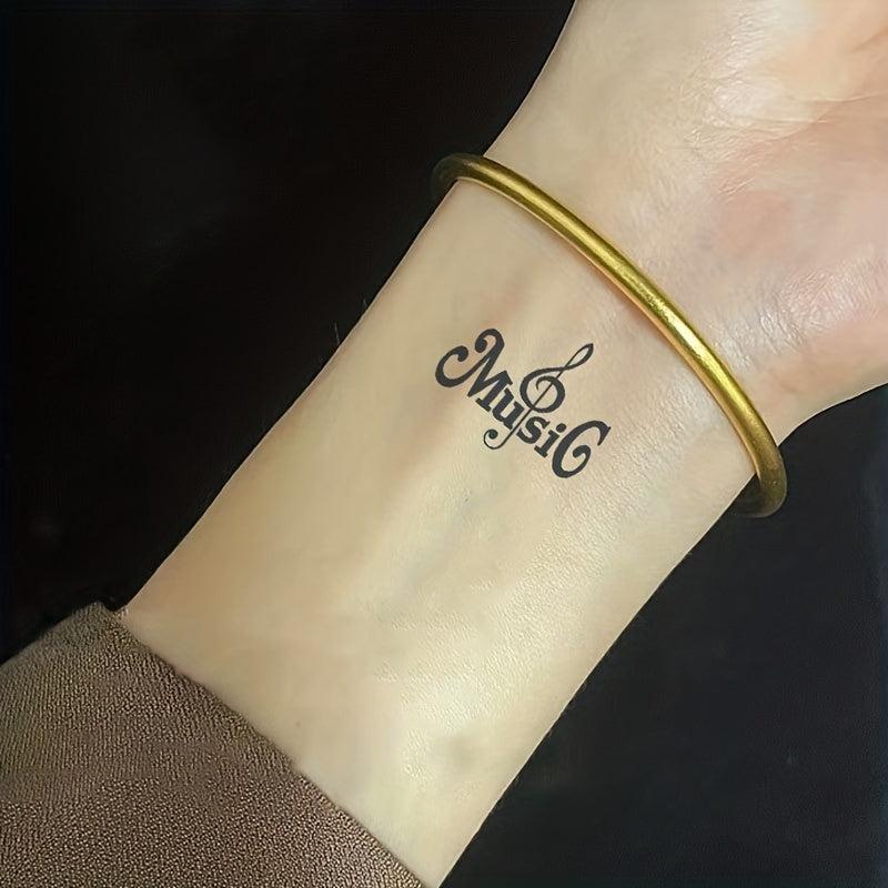 Musical Notes Temporary Tattoos 15 Sheets