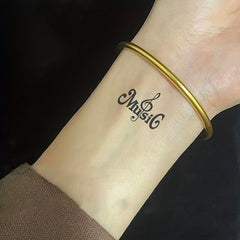 Musical Notes Temporary Tattoos 15 Sheets