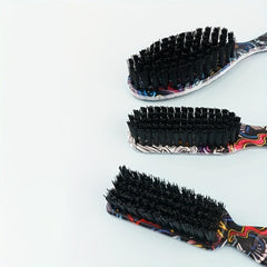 Graffiti Pattern Hair Brush Beard Styling Brush Mustache Brush Double Sided