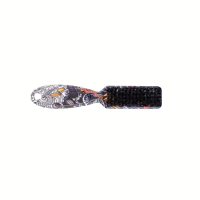 Graffiti Pattern Hair Brush Beard Styling Brush Mustache Brush Double Sided