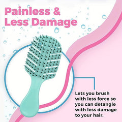 Portable Vented Hair Brush for Wet or Dry Hair