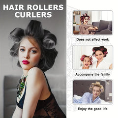 25pcs Self Adhesive Hair Curling Roller & Clip Set - Includes Rollers and Clips
