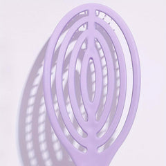 Purple Hallow Out Hair Brush Detangling Hair Comb Anti Static