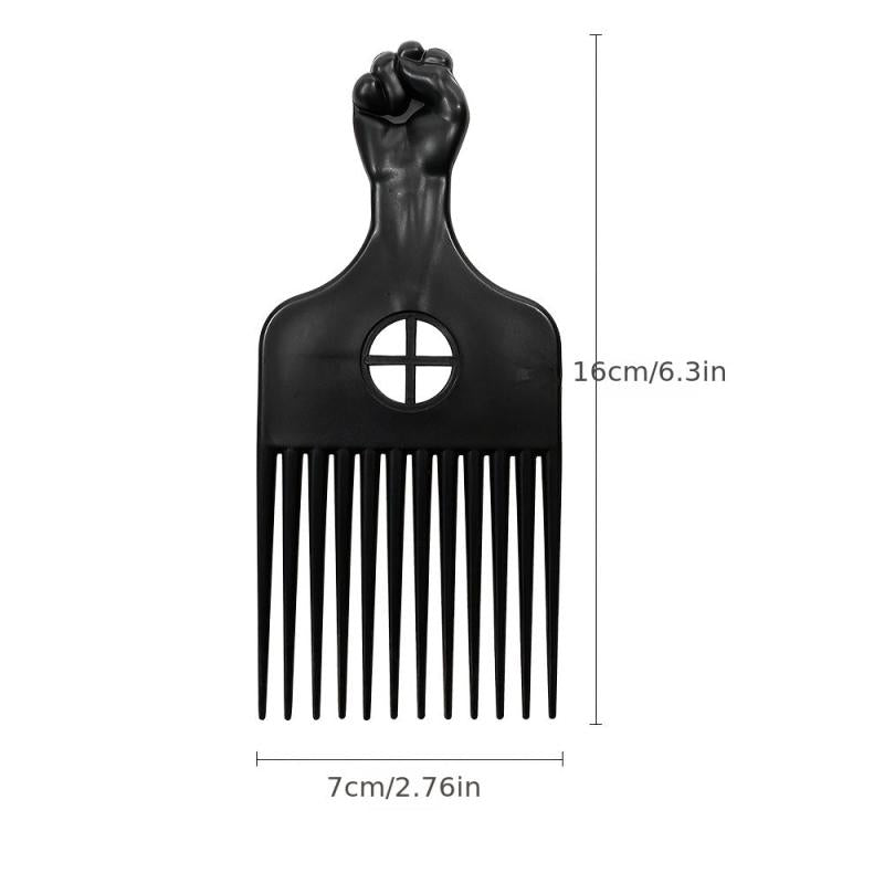 Durable Plastic Pick Comb for Hair Styling