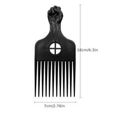 Durable Plastic Pick Comb for Hair Styling