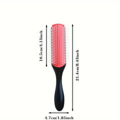 Detangling Brush Set Nylon Bristle Shampoo Comb Teasing Styling 5 Pcs