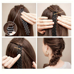 3pcs Twist Hair Braiding Tool French Hair Styling Bun Maker Braid Accessory