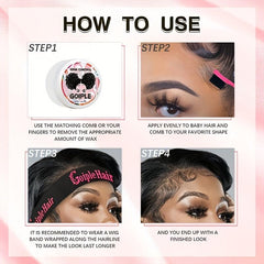 4pc Edge Control Wax Hair Wax Stick For Wigs Strong Hold Non greasy