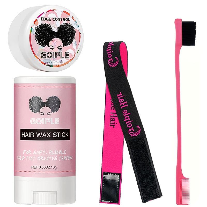 4pc Edge Control Wax Hair Wax Stick For Wigs Strong Hold Non greasy