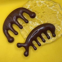 2Pcs Wooden Scalp Massage Comb Wide Tooth Hair Comb