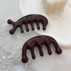 2Pcs Wooden Scalp Massage Comb Wide Tooth Hair Comb