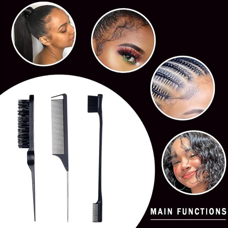 12pcs Hair Styling Comb Set with Brushes and Clips