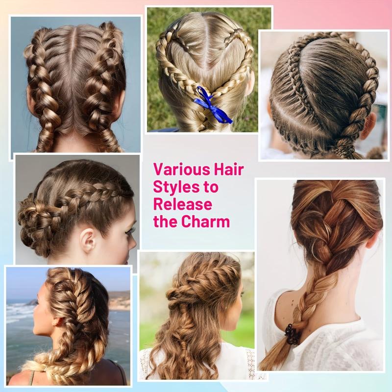 1000pcs Elastic Rubber Bands Hair Styling Tool Set