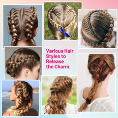 1000pcs Elastic Rubber Bands Hair Styling Tool Set