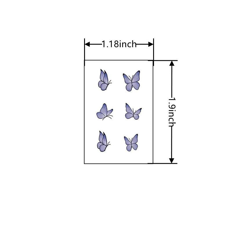Waterproof Butterfly Tattoo Sticker Durable Small Pattern Tattoo Paper