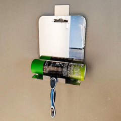 Antifog Bathroom Mirror with Shelf and Stainless Steel Hook