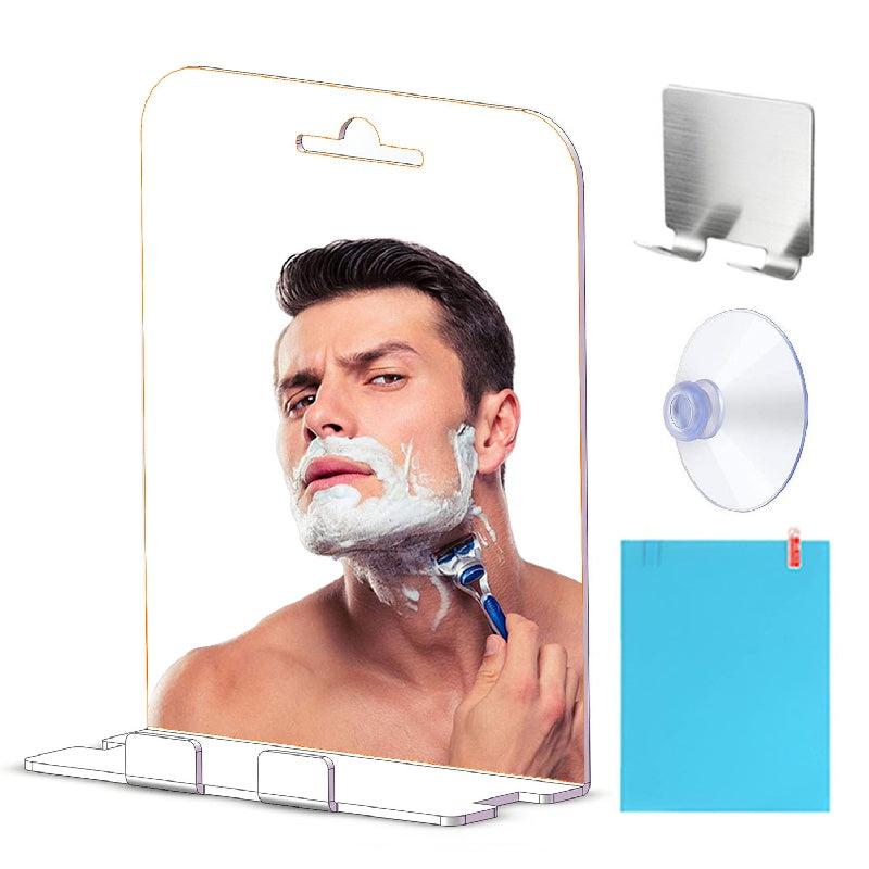 Antifog Bathroom Mirror with Shelf and Stainless Steel Hook