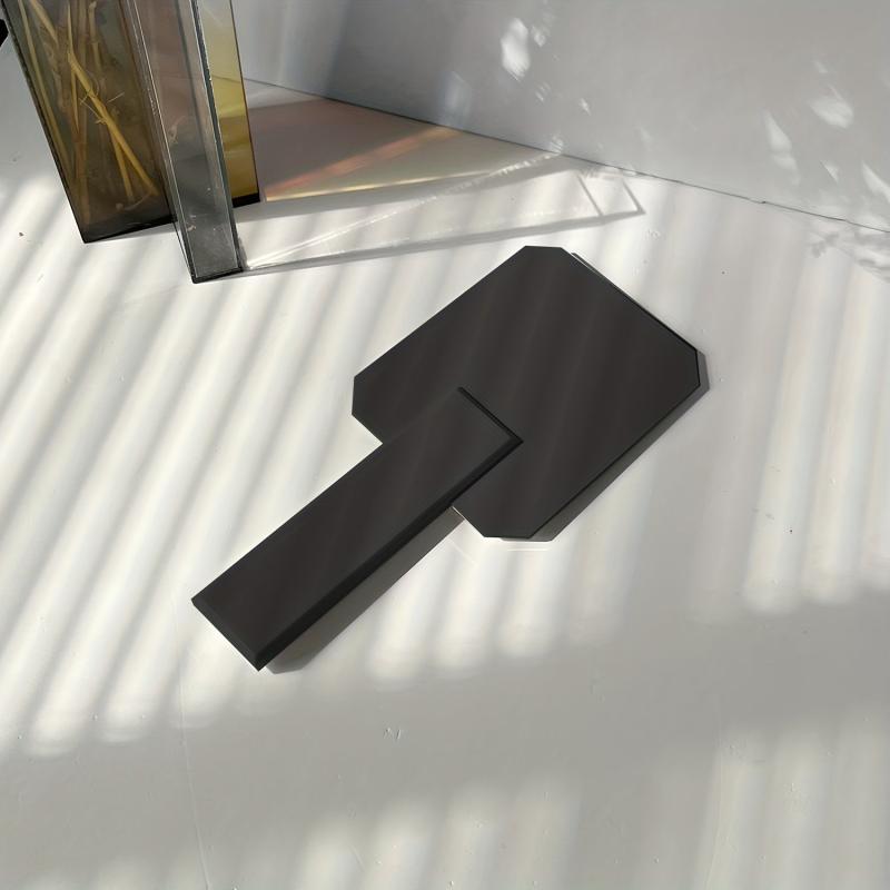 Acrylic Handheld Makeup Mirror Portable Hand Mirror Square Style Vanity Mirror