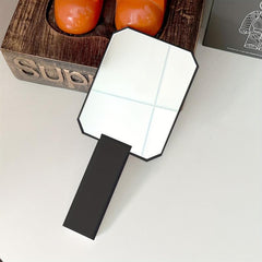 Acrylic Handheld Makeup Mirror Portable Hand Mirror Square Style Vanity Mirror