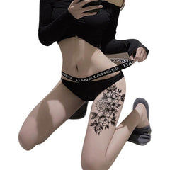 Flower Butterfly Temporary Tattoos Realistic Stickers Waterproof Adults